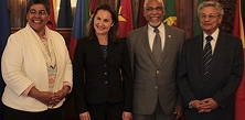 Secretário Executivo recebe Secretária Especial de Direitos Humanos da Presidência da República do Brasil