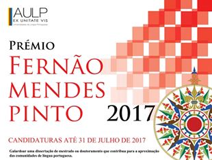 Abertas candidaturas ao Prémio Fernão Mendes Pinto (Edição 2017)