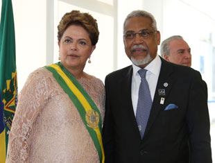 Secretário Executivo na tomada de posse de Dilma Rousseff