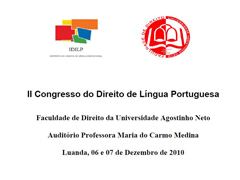 II Congresso do Direito de Língua Portuguesa
