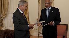 Embaixador Brasileiro Gonçalo Mello Mourão apresenta cartas credenciais