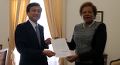 Secretária Executiva recebe cartas credenciais do embaixador do Japão em Portugal