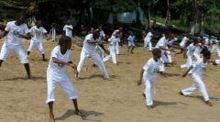 São Tomé com batizados de Capoeira